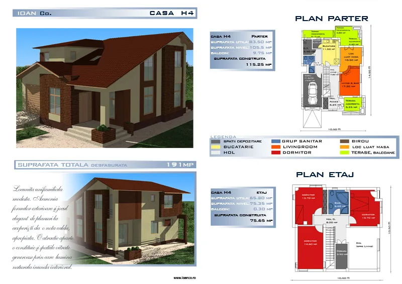 Proiect H4 — catalog SC SOFIA INVEST CONSTRUCT SRL