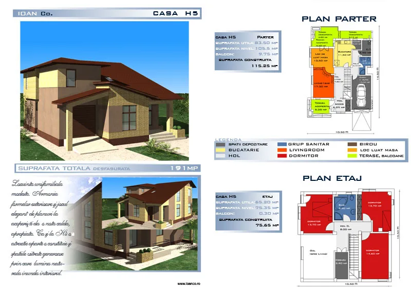 Proiect H5 — catalog SC SOFIA INVEST CONSTRUCT SRL