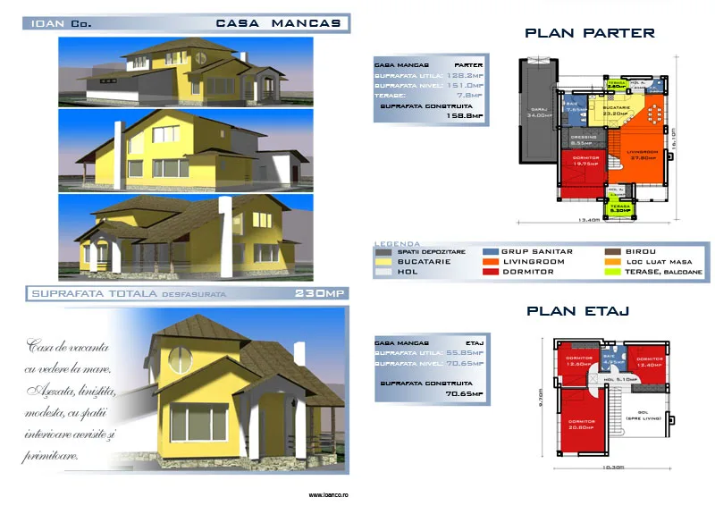 Proiect Mancas — catalog SC SOFIA INVEST CONSTRUCT SRL